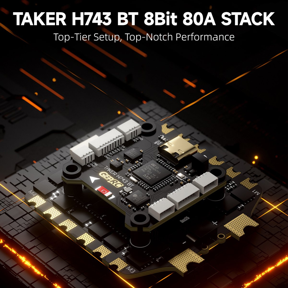 GEPRC TAKER H743 BT 8Bit 80A S - огляд і ціна Drone Gimbal Controller