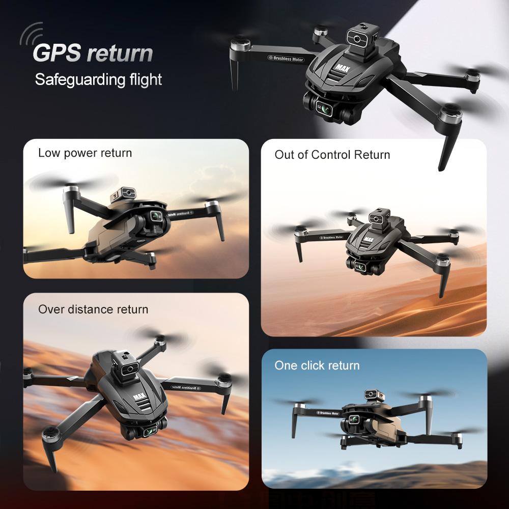 V168 PRO Max GPS Drone 8K Prof - огляд і ціна Drone Gimbal Brushless