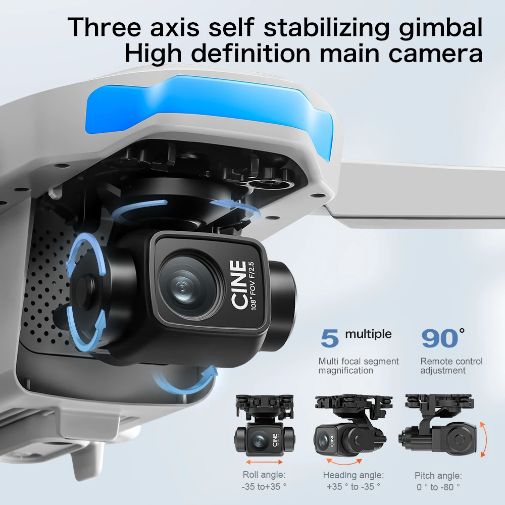 Lenovo S-X1 MAX GPS Drone 3-Ax - огляд і ціна Drone Gimbal 3 Axis