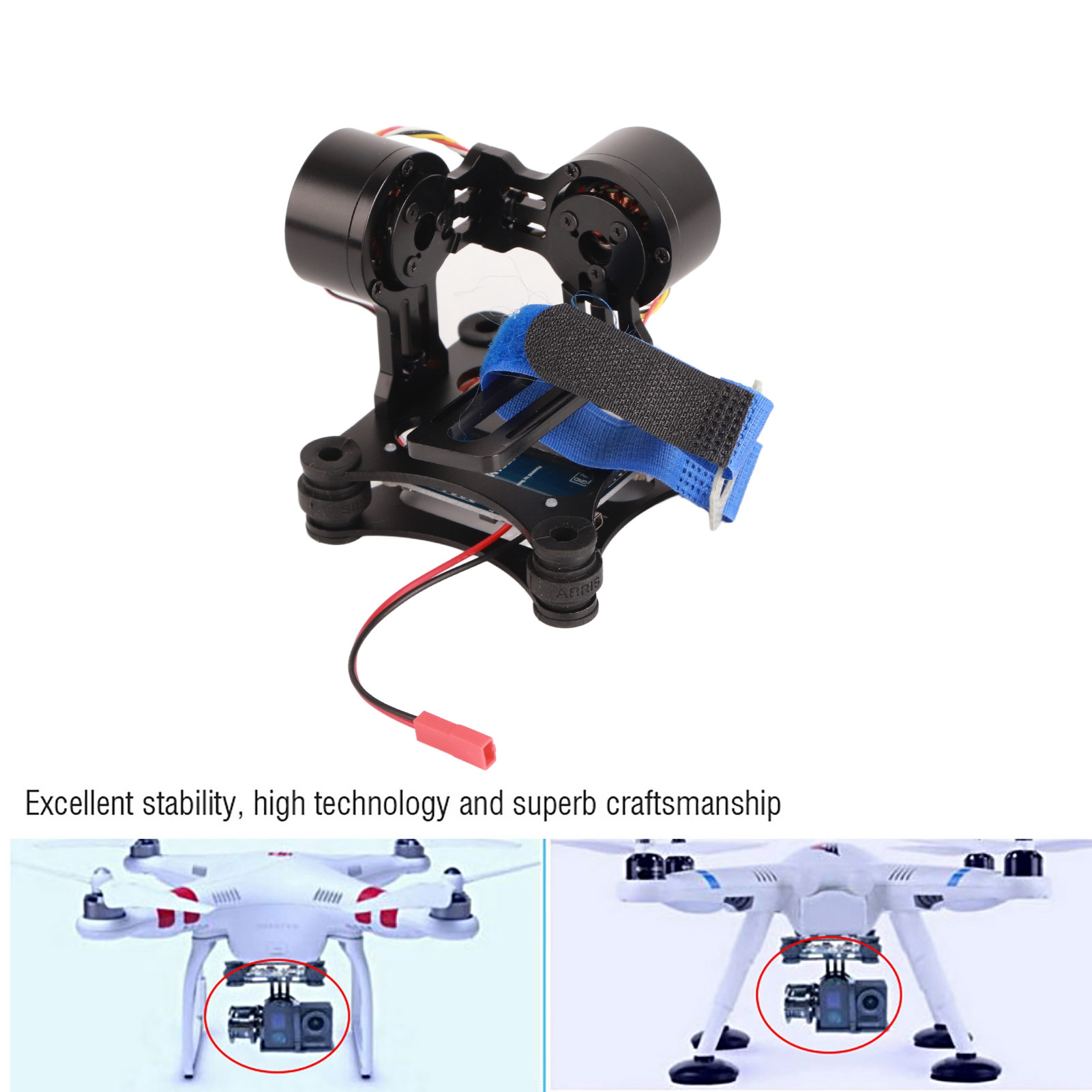 Brushless Camera Gimbal Metal  - огляд і ціна Drone Gimbal For Gopro